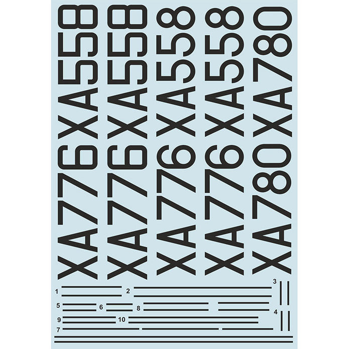 Print Scale 48-197 Decal Gloster Javelin Part 1 The complete set 2 leaf Scale 1:48 for Aircraft Plastic model kit