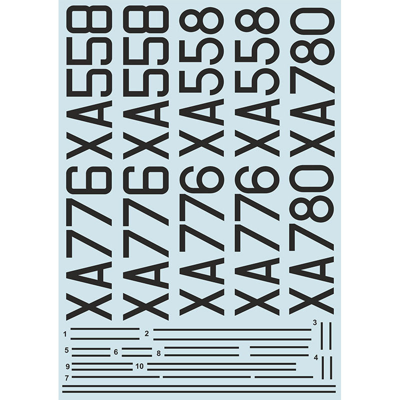Print Scale 48-197 Decal Gloster Javelin Part 1 The complete set 2 leaf Scale 1:48 for Aircraft Plastic model kit