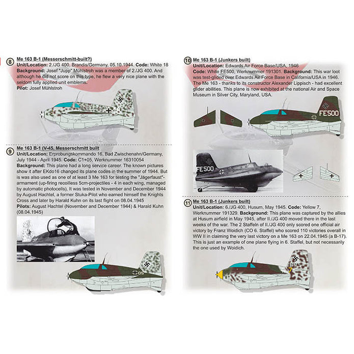 Print Scale 48-216 Decal Messerschmitt ME-163 B Komet Scale 1:48 for Aircraft Plastic model kit