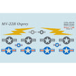 Print Scale 48-218 Decal MV-22B Osprey Part 3 The complete set 1.5 leaf Scale 1:48 for Helicopter Plastic model kit
