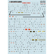 Print Scale 48-221 Decal F-100 Super Sabre technical stencils 2 leaf Scale 1:48 for Aircraft Plastic model kit