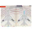 Print Scale 48-221 Decal F-100 Super Sabre technical stencils 2 leaf Scale 1:48 for Aircraft Plastic model kit