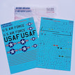 Print Scale 48-221 Decal F-100 Super Sabre technical stencils 2 leaf Scale 1:48 for Aircraft Plastic model kit