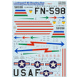 Print Scale 48-231 Decal Lockheed F-80 Shooting Star, Part 1 Scale 1:48 for Aircraft Plastic model kit