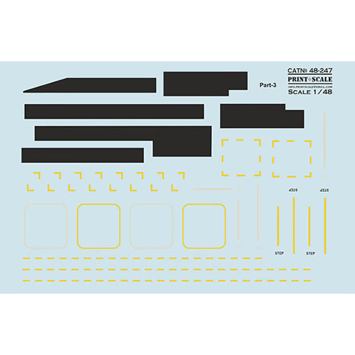Print Scale 48-247 Decal Boeing-Vertol 107 Part 3 The complete set 1.5 leaf Scale 1:48