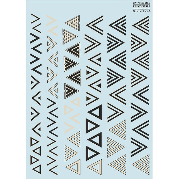 Print Scale 48-252 Decal Luftwaffe 1940-45 insignia. Winkel. Part 1 Scale 1:48 for Aircraft Plastic model kit