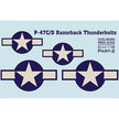 Print Scale 48-264 Decal 1:48 P-47 C/D Razorback Robert S. Jonson Part 2 The complete set 1.5 leaf