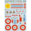 Print Scale 48-275 Decal Sopwith 1 1/2 Strutter decals Part 1  Scale 1:48 for Aircraft Plastic model kit