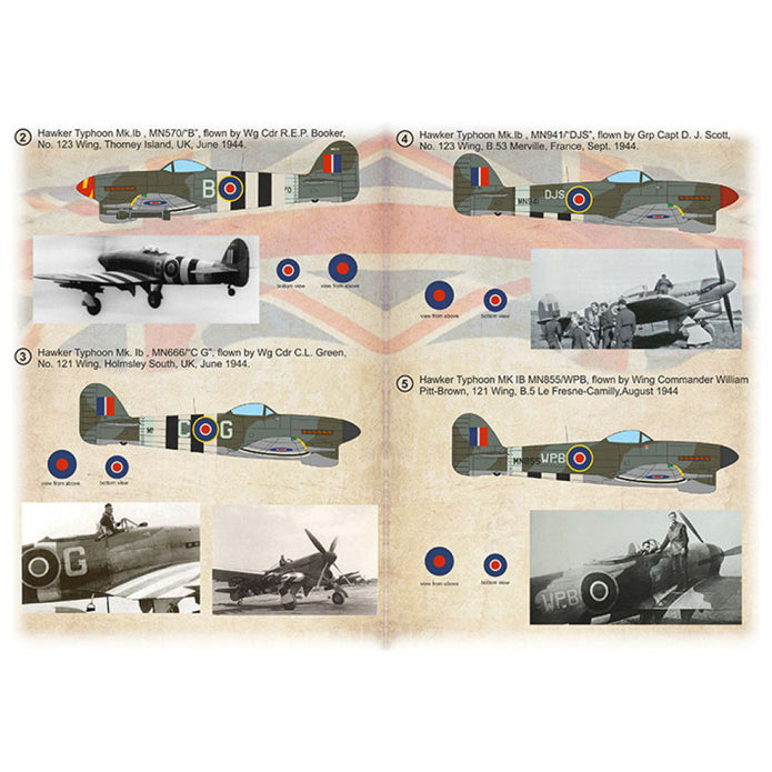 Print Scale 48-294 Decal 1:48 Personal Storm: Wings Commander Typhoon and Tempests of the 2nd TAF, Part 1