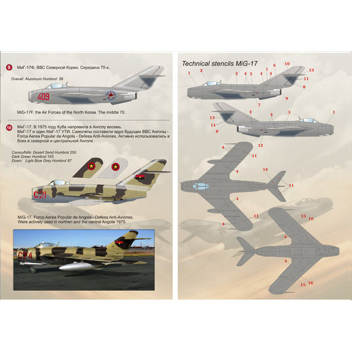 Print Scale 72-008 Decal Mig-17 Fresco Scale 1:72 for Aircraft Plastic model kit