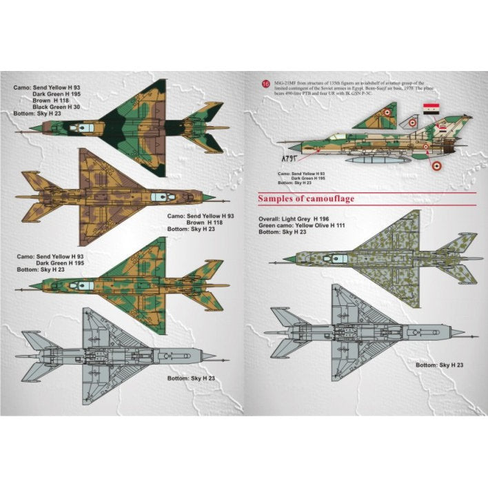 Print Scale 72-009 Decal Mig-21 Fishbed Scale 1:72 for Aircraft Plastic model kit