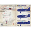 Print Scale 72-013 Decal F8F Bearcat Scale 1:72 for Aircraft Plastic model kit