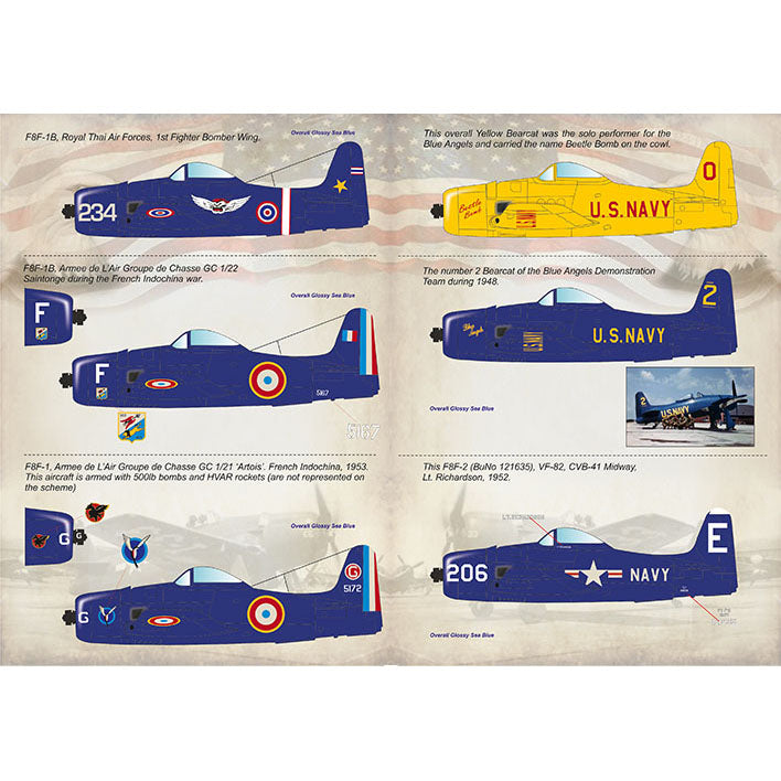 Print Scale 72-013 Decal F8F Bearcat Scale 1:72 for Aircraft Plastic model kit