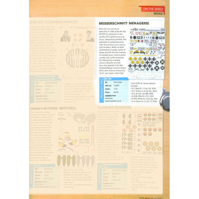 Print Scale 72-021 Decal Messershmit Me-109 E Scale 1:72 for Aircraft Plastic model kit