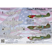 Print Scale 72-023 Decal Curtiss P-40 Kittehawk Scale 1:72 for Aircraft Plastic model kit