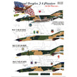 Print Scale 72-029 Decal McDonnel Douglas F-4 Phantom II in Viet Nam war Scale 1:72 for Aircraft Plastic model kit