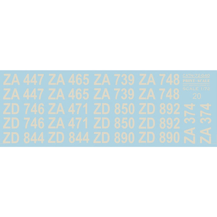 Print Scale 72-040 Decal Panavia Tornado Scale 1:72 for Aircraft Plastic model kit