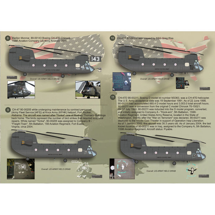 Print Scale 72-041 Decal CH-47 Chinook Scale 1:72 for Helicopter Plastic model kit