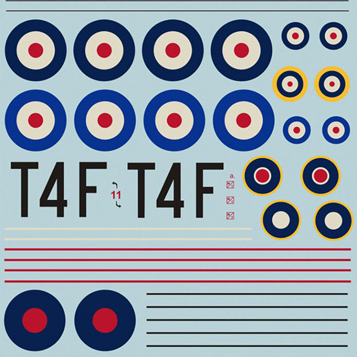 Print Scale 72-043 Decal Fairey Swordfish The complete set 2 leaf Scale 1:72 for Aircraft Plastic model kit