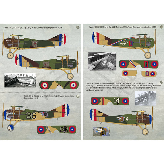Print Scale 72-046 Decal Spad VII-XVII Scale 1:72 for Aircraft Plastic model kit