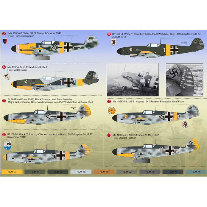 Print Scale 72-049 Decal Messershmit Me 109 F4 Luftwaffe Scale 1:72 for Aircraft Plastic model kit