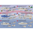 Print Scale 72-051 Decal DE Havilland Vampire One seaters Scale 1:72 for Aircraft Plastic model kit