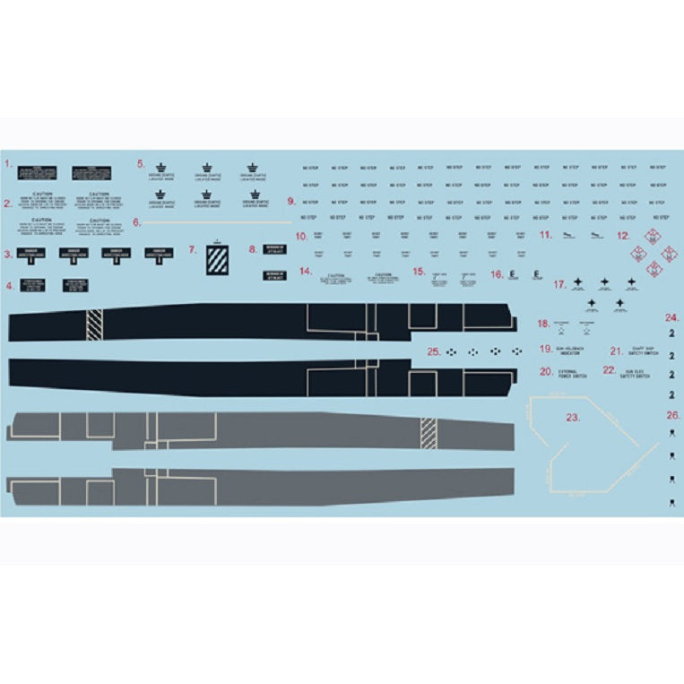 Print Scale 72-053 Decal F-18 Hornet Part 3 Lancers The complete set 1.5 leaf Scale 1:72