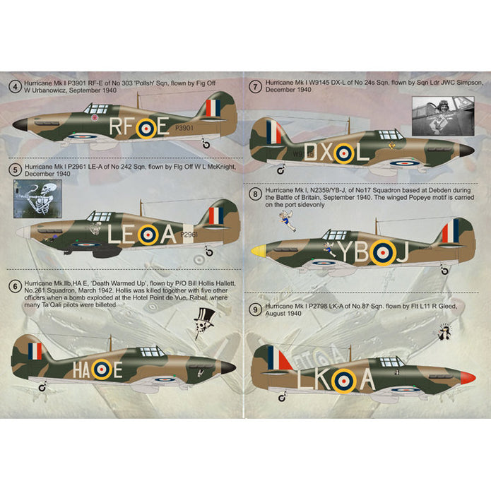 Print Scale 72-065 Decal Hawker Hurricane MK I Scale 1:72 for Aircraft Plastic model kit