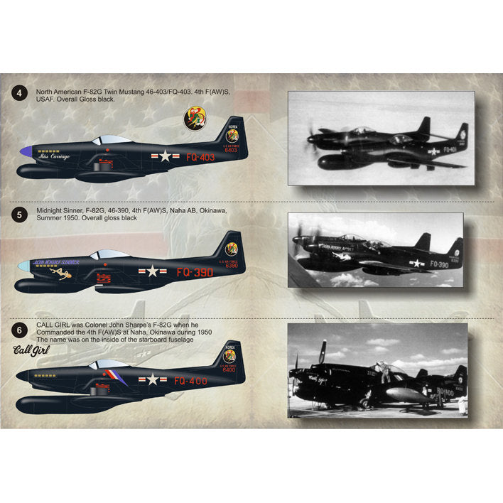 Print Scale 72-067 Decal F-82 Twin Mustang Scale 1:72 for Aircraft Plastic model kit