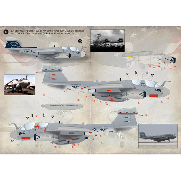 Print Scale 72-073 Decal EA-6B Prowler Scale 1:72 for Aircraft Plastic model kit