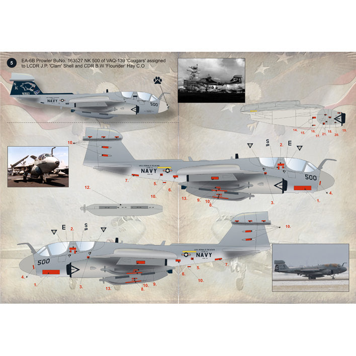 Print Scale 72-073 Decal EA-6B Prowler Scale 1:72 for Aircraft Plastic model kit