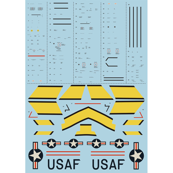 Print Scale 72-079 Decal F-86E Sabre The complete set 2 leaf Scale 1:72 for Aircraft Plastic model kit
