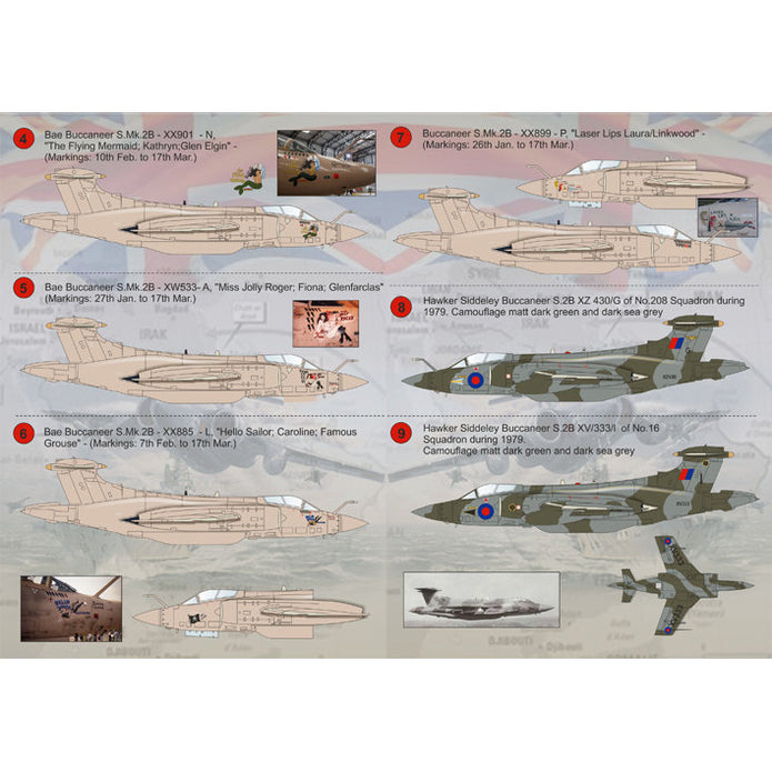 Print Scale 72-085 Decal Blackburn Buccaneer The complete set 1.5 leaf Scale 1:72 for Aircraft Plastic model kit