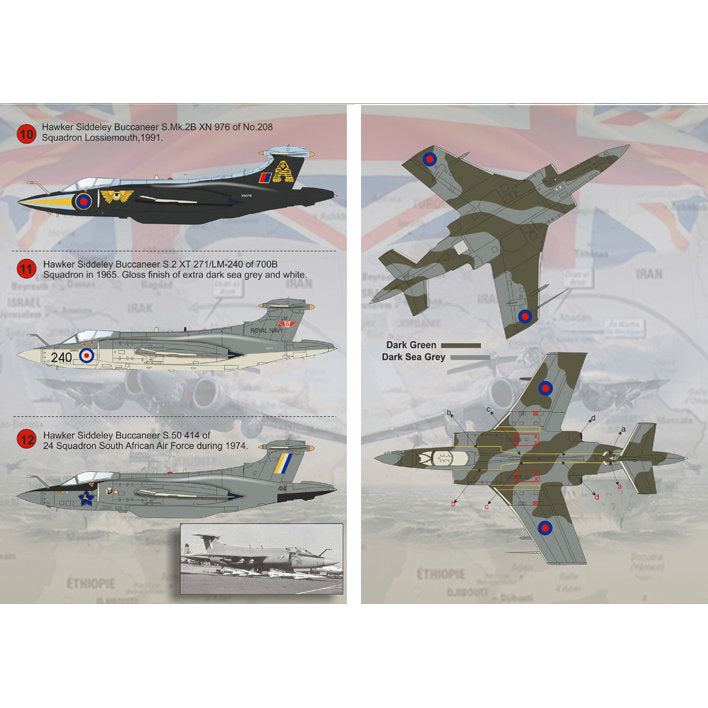 Print Scale 72-085 Decal Blackburn Buccaneer The complete set 1.5 leaf Scale 1:72 for Aircraft Plastic model kit