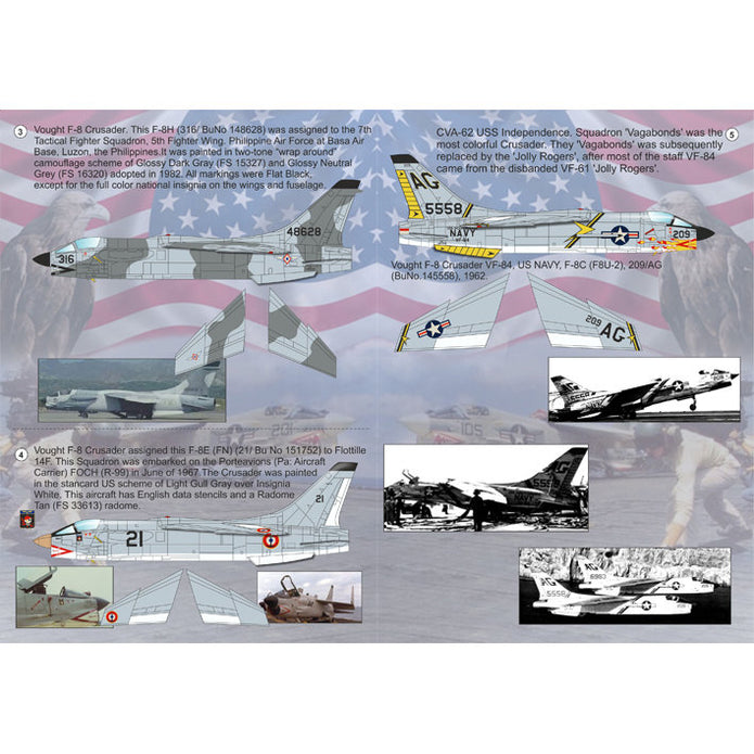Print Scale 72-095 Decal Vought F-8 Crusader Scale 1:72 for Aircraft Plastic model kit