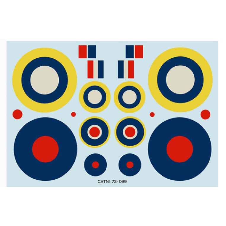 Print Scale 72-099 Decal 1:72 Armstrong Whitworth A.W.38 Whitley The complete set 2 leaf