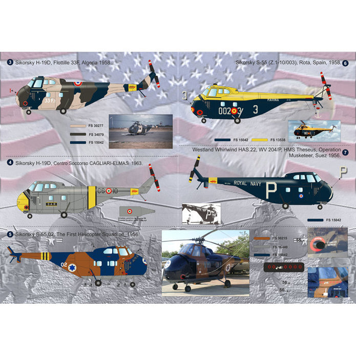 Print Scale 72-107 Decal Sikorsky H-19 Part 1 Scale 1:72 for Helicopter Plastic model kit