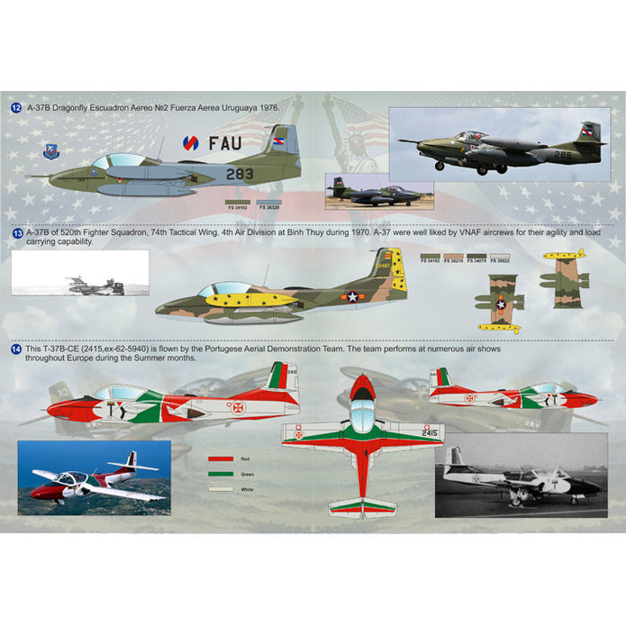 Print Scale 72-111 Decal Cessna A-37 Dragonfly Scale 1:72 for Aircraft Plastic model kit