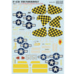 Print Scale 72-128 Decal 1:72 P-47D Thunderbolt Razorback Aces over Europe Part 1