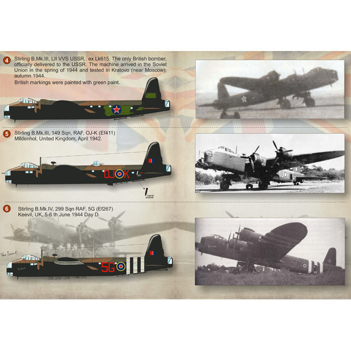 Print Scale 72-133 Decal Short Stirling Scale 1:72 for Aircraft Plastic model kit