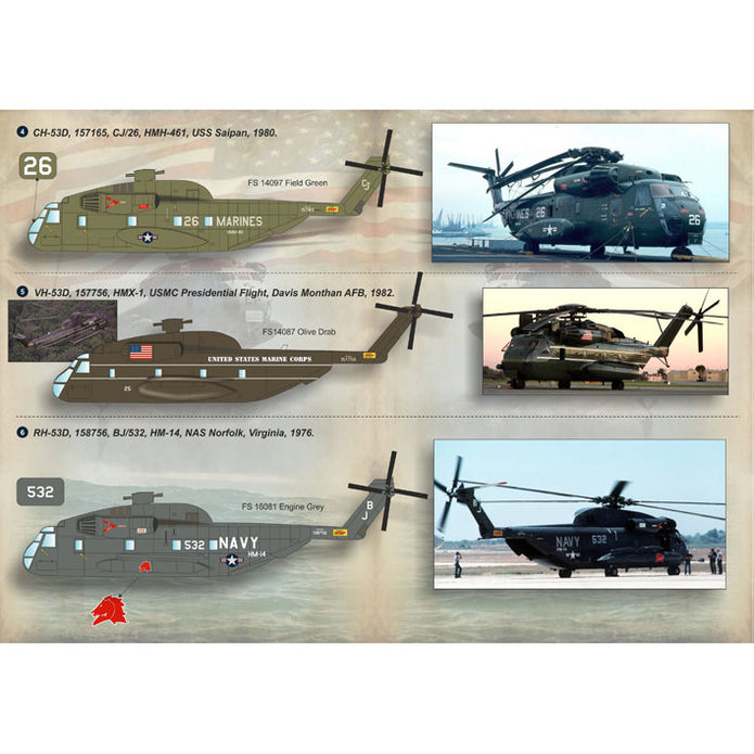 Print Scale 72-135 Decal Sikorsky S-65 Sea Stallion Part 2 Scale 1:72 for Helicopter Plastic model kit