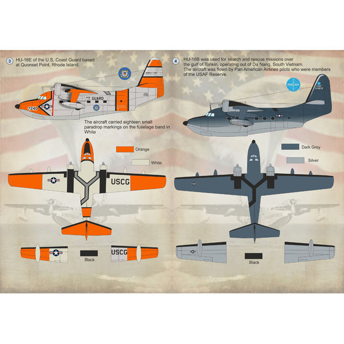 Print Scale 72-136 Decal Grumman Albatros The complete set 2 leaf Scale 1:72 for Aircraft Plastic model kit