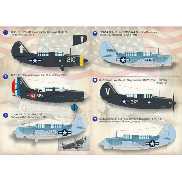 Print Scale 72-139 Decal Curtiss SB2C Helldiver Scale 1:72 for Aircraft Plastic model kit