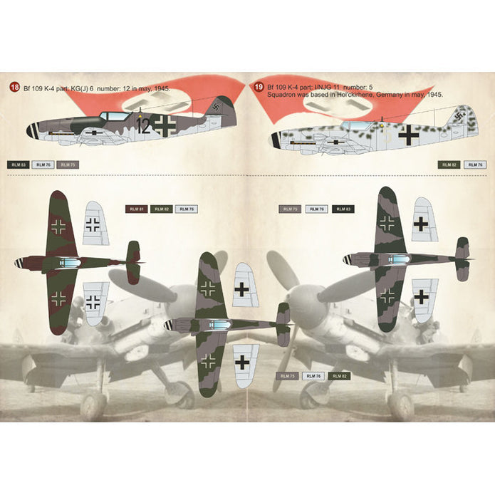 Print Scale 72-146 Decal Messerschmitt Bf 109 K Scale 1:72 for Aircraft Plastic model kit