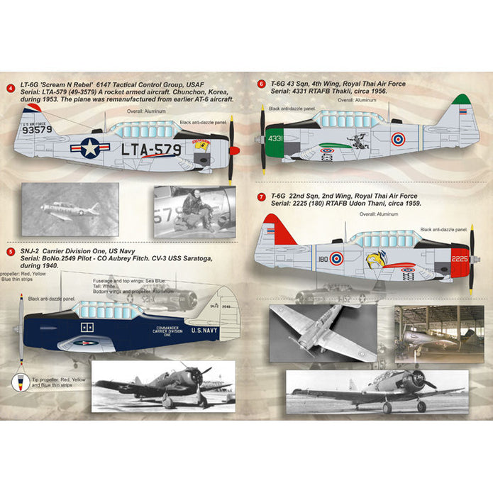 Print Scale 72-151 Decal North American T-6 Texan Scale 1:72 for Aircraft Plastic model kit