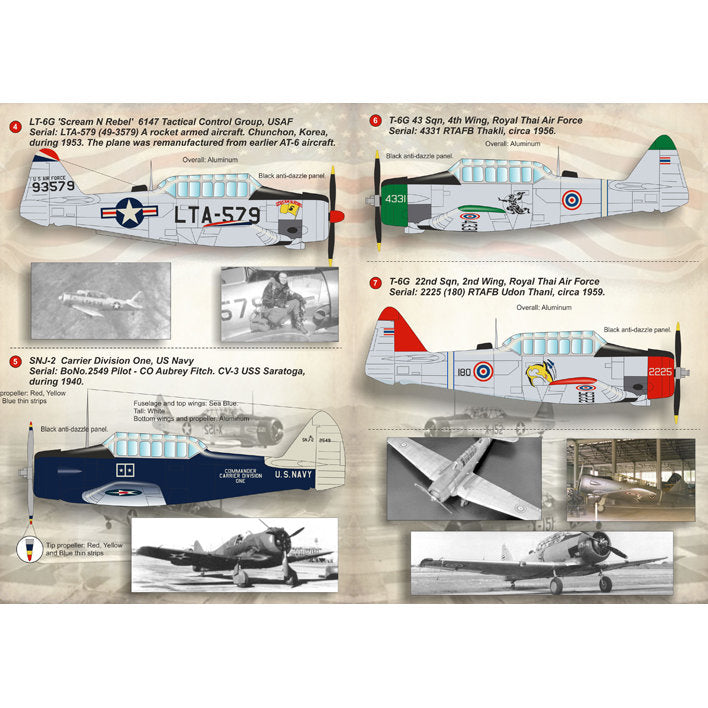 Print Scale 72-151 Decal North American T-6 Texan Scale 1:72 for Aircraft Plastic model kit
