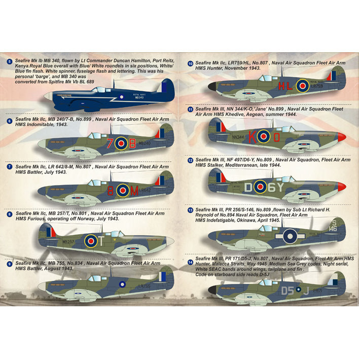 Print Scale 72-152 Decal Supermarine Seafire Scale 1:72 for Aircraft Plastic model kit