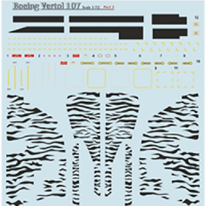 Print Scale 72-154 Decal Boeing-Vertol 107 Part 3 The complete set 1.5 leaf Scale 1:72