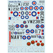 Print Scale 72-165 Decal 1:72 Hawker Sea Fury Part 1. The complete set 1.5 leaf for Aircraft Plastic model kit