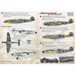 Print Scale 72-166 Decal Messerschmitt Bf 109 G Early Aces 1 Scale 1:72 for Aircraft Plastic model kit